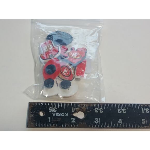 New 49ers Shoe Charms - Show Your Team Pride! - Picture 1 of 3